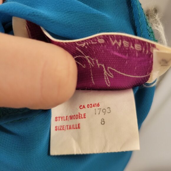 Vintage Wayne Clark Aline Marelle Dress Formal Evening Dress - Drapery - Picture 5 of 16